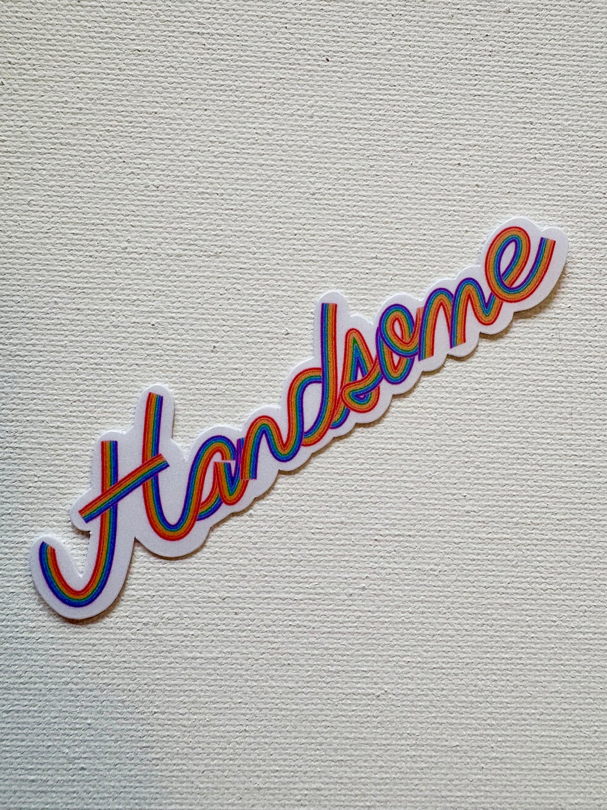 Handsome Rainbow Sticker