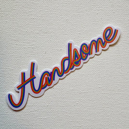 Handsome Rainbow Sticker