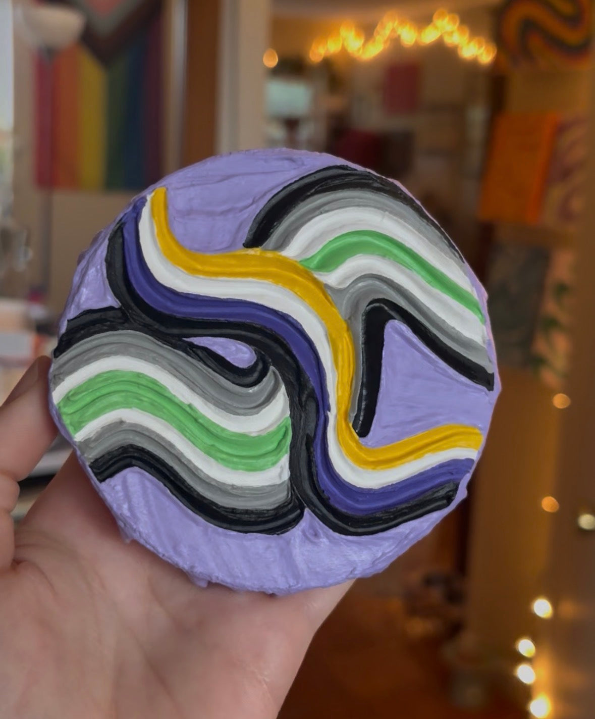 Custom Combination Pride Flag Textured Painting