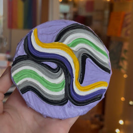 Custom Combination Pride Flag Textured Painting