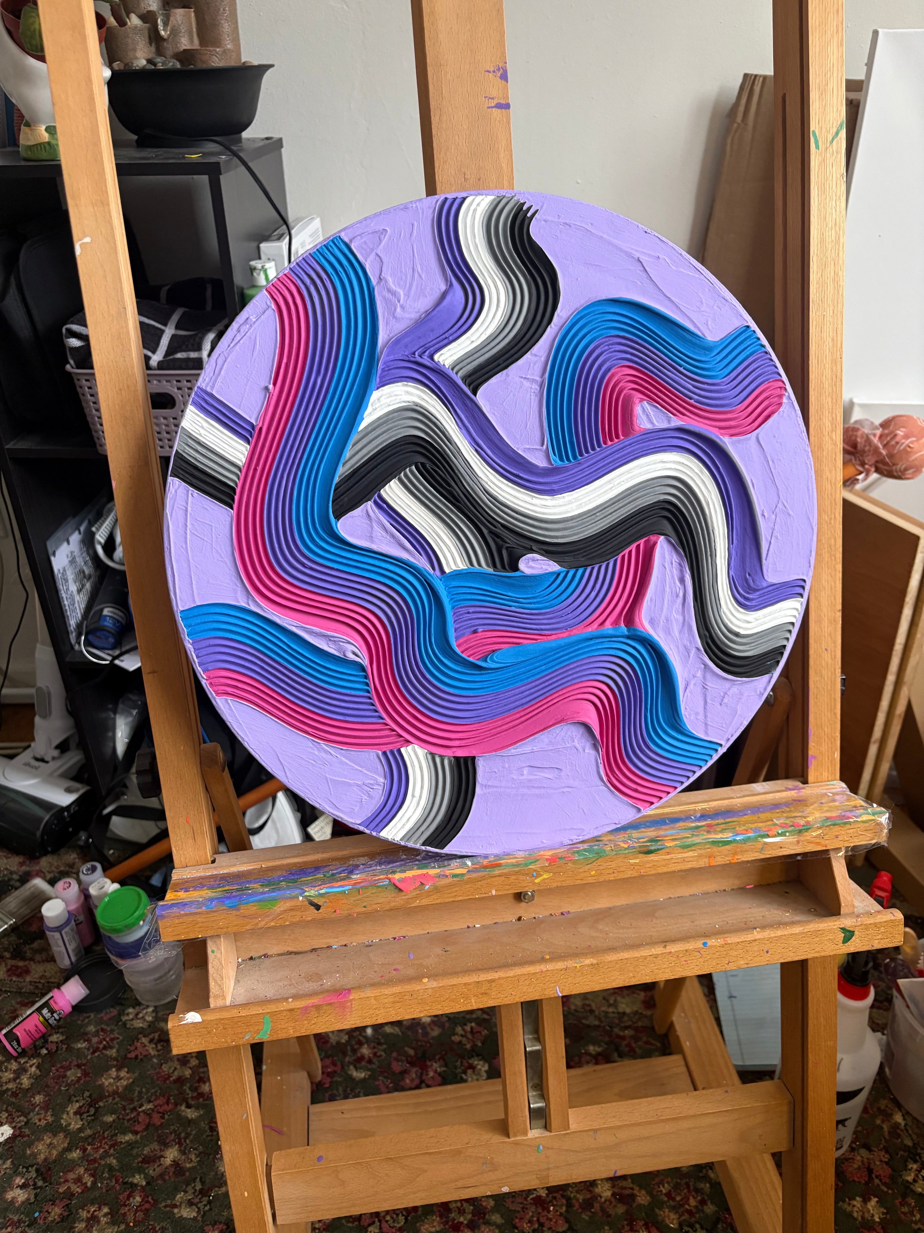 Custom Combination Pride Flag Textured Painting