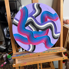 Custom Combination Pride Flag Textured Painting