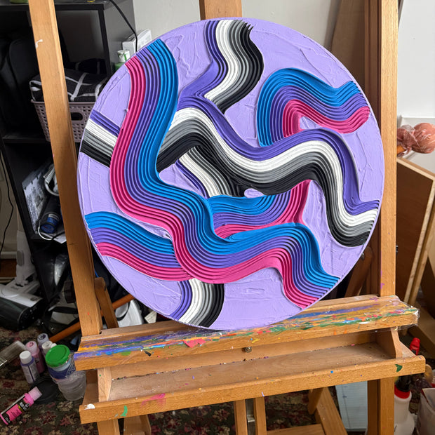 Custom Combination Pride Flag Textured Painting