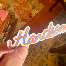 Handsome Rainbow Sticker