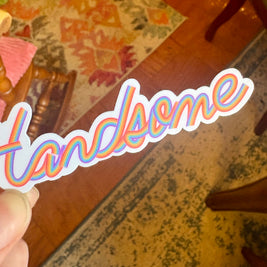 Handsome Rainbow Sticker
