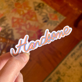 Handsome Rainbow Sticker