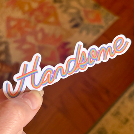 Handsome Rainbow Sticker