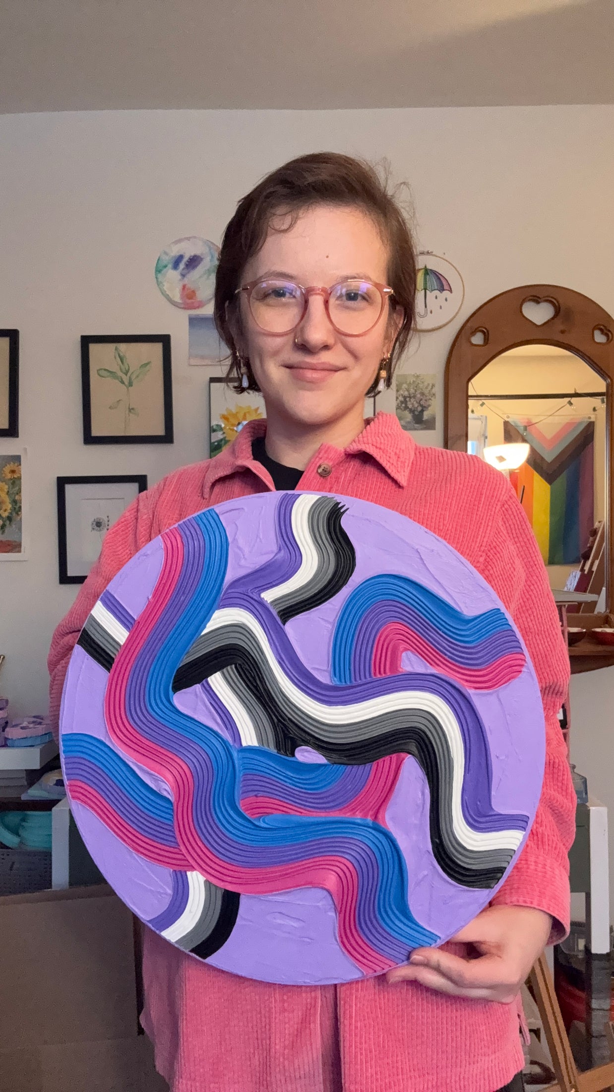 Custom Combination Pride Flag Textured Painting