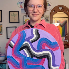 Custom Combination Pride Flag Textured Painting
