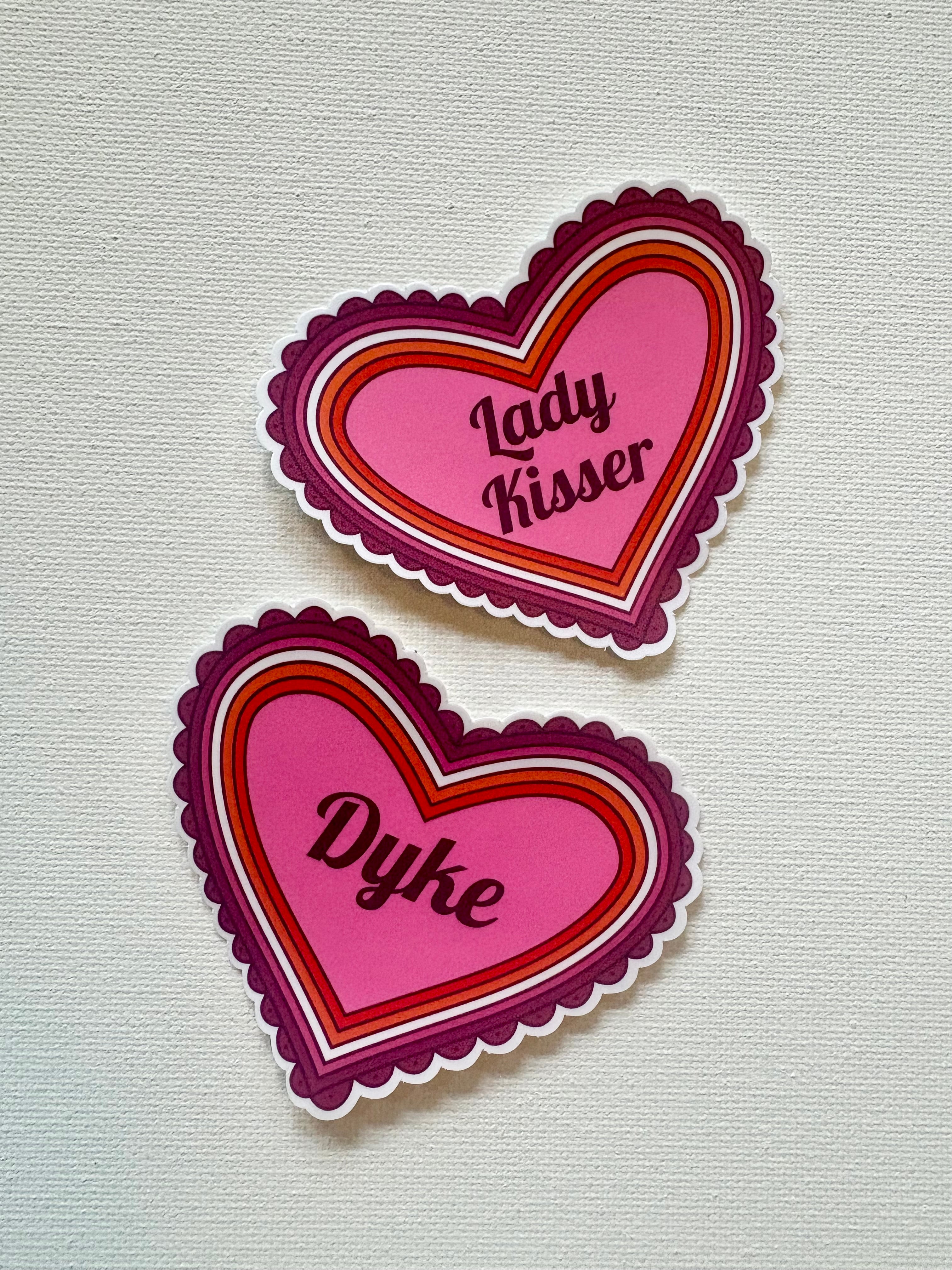 Lesbian Heart Sticker