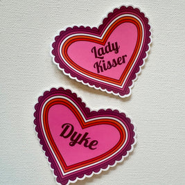 Lesbian Heart Sticker