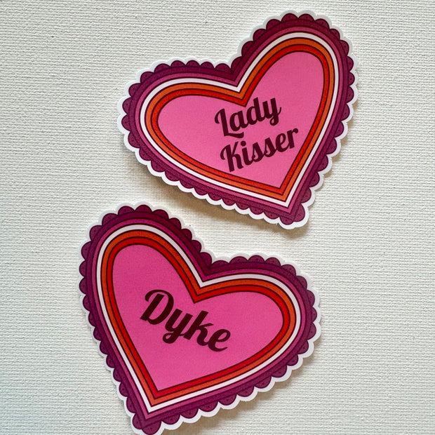 Lesbian Heart Sticker
