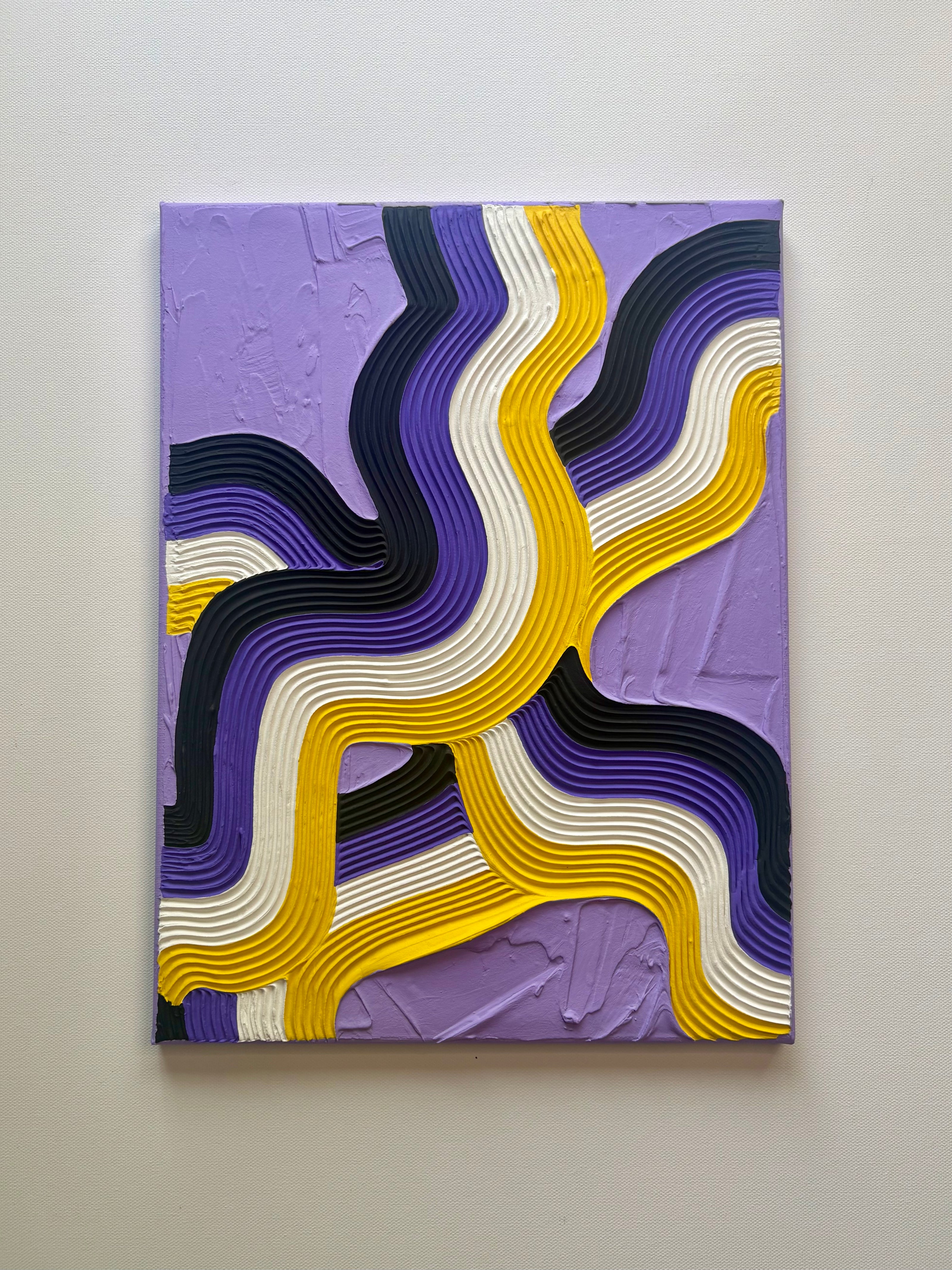 Non-Binary Pride Textured Painting