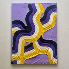 Non-Binary Pride Textured Painting