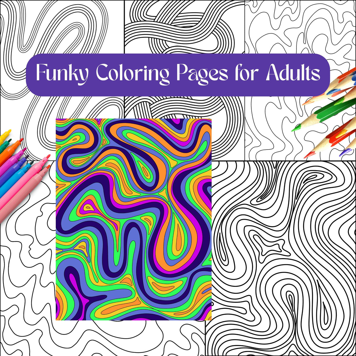 Groovy Coloring Book PDF Download