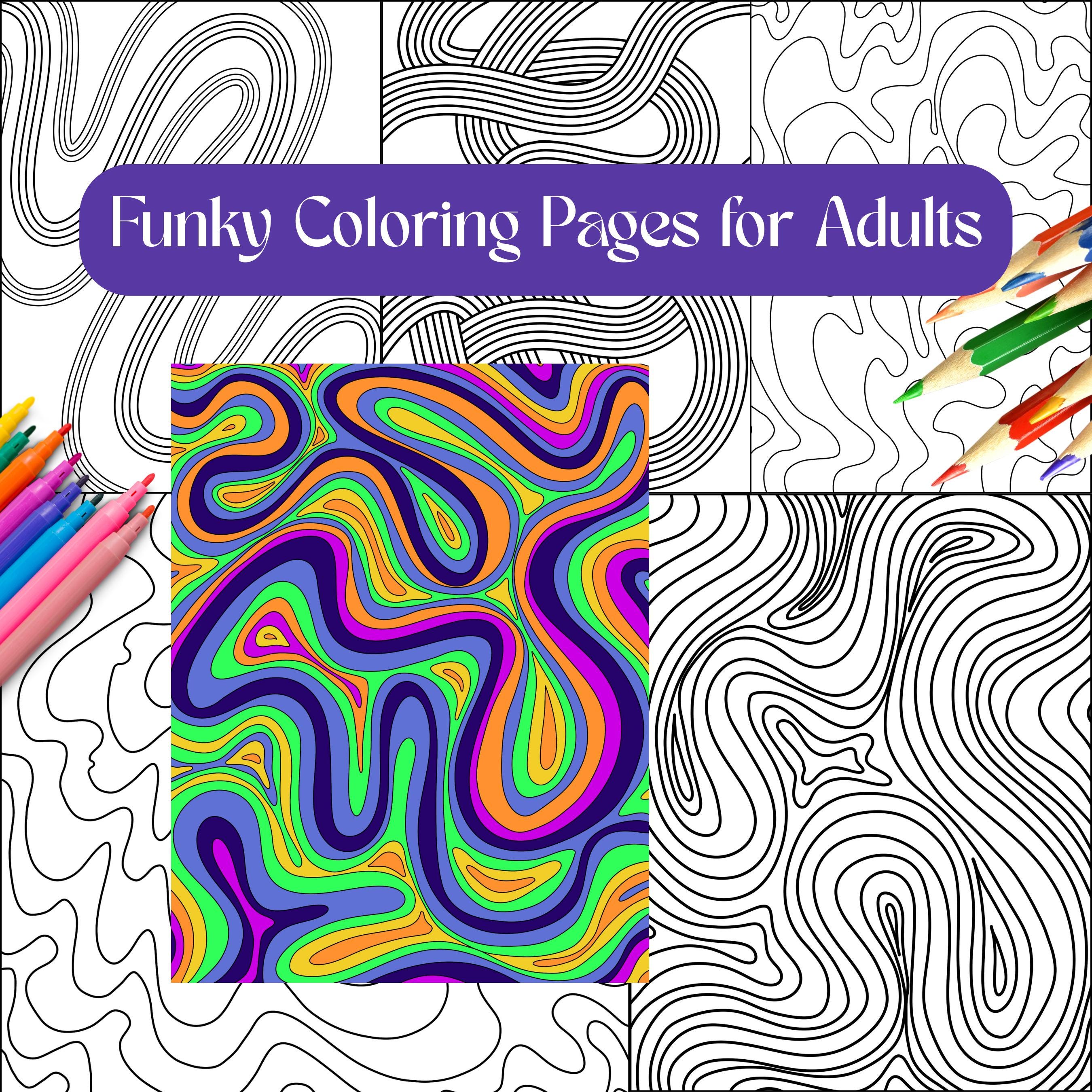 Groovy Coloring Book PDF Download
