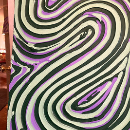 Groovy Green Textured Painting (18x24 in)