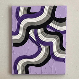 Asexual Pride Textured Painting