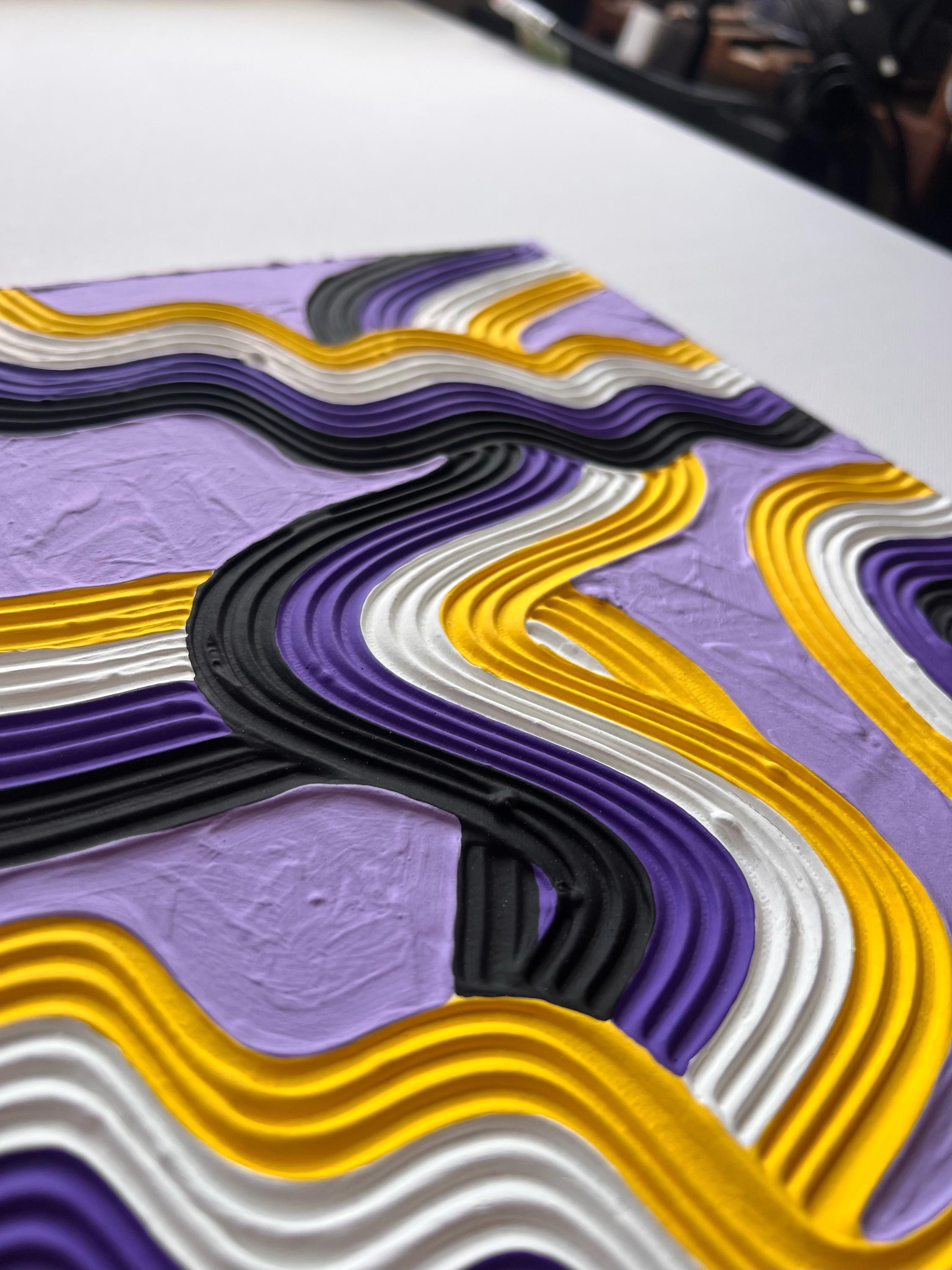 Non-Binary Pride Textured Painting