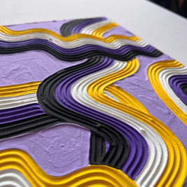 Non-Binary Pride Textured Painting