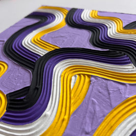Non-Binary Pride Textured Painting