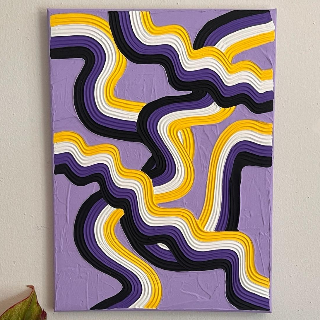 Custom Pride Flag Textured Painting