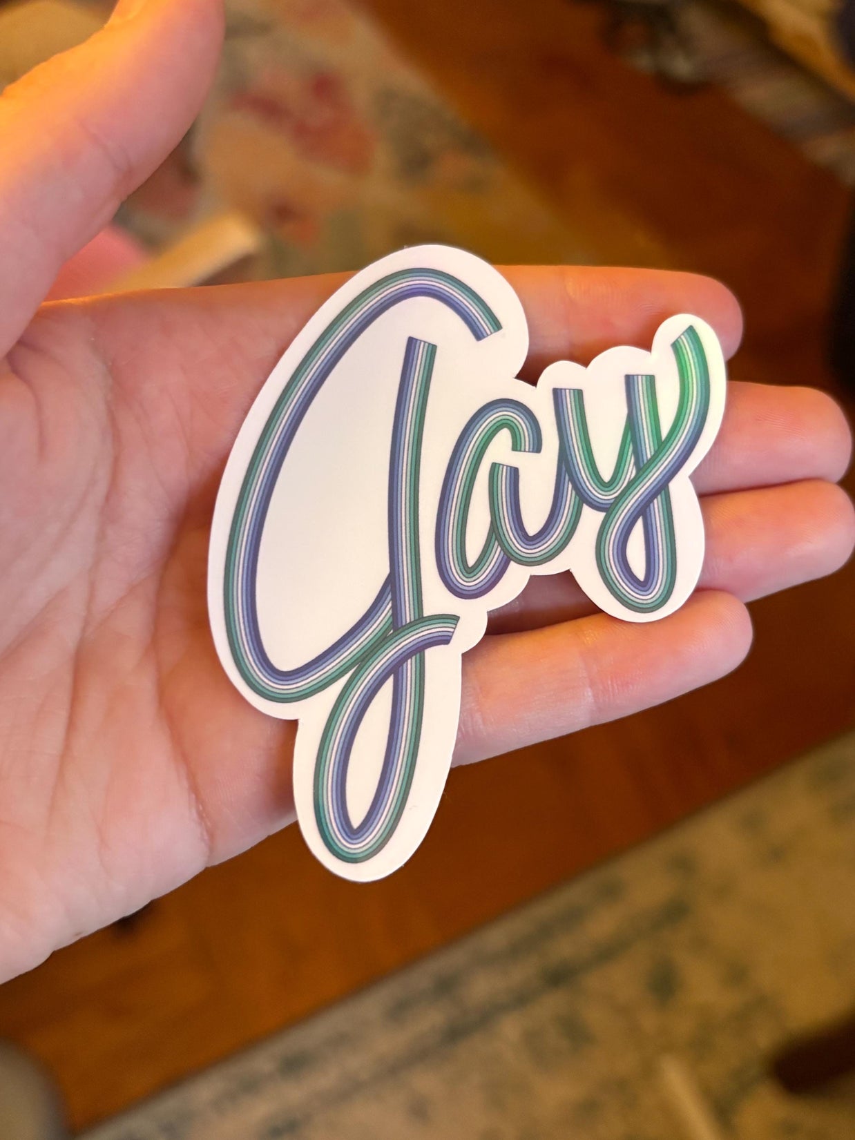 Gay Men’s Pride Sticker, MLM Waterproof Durable LGBTQIA+ Pride Laptop or Water Bottle Decal