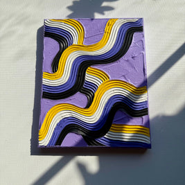 Non-Binary Pride Textured Painting