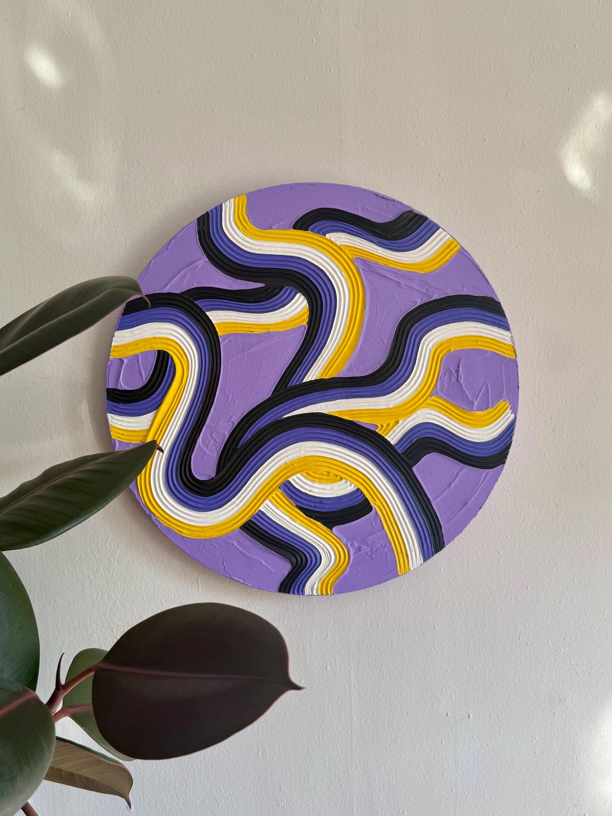 Non-Binary Pride Textured Painting