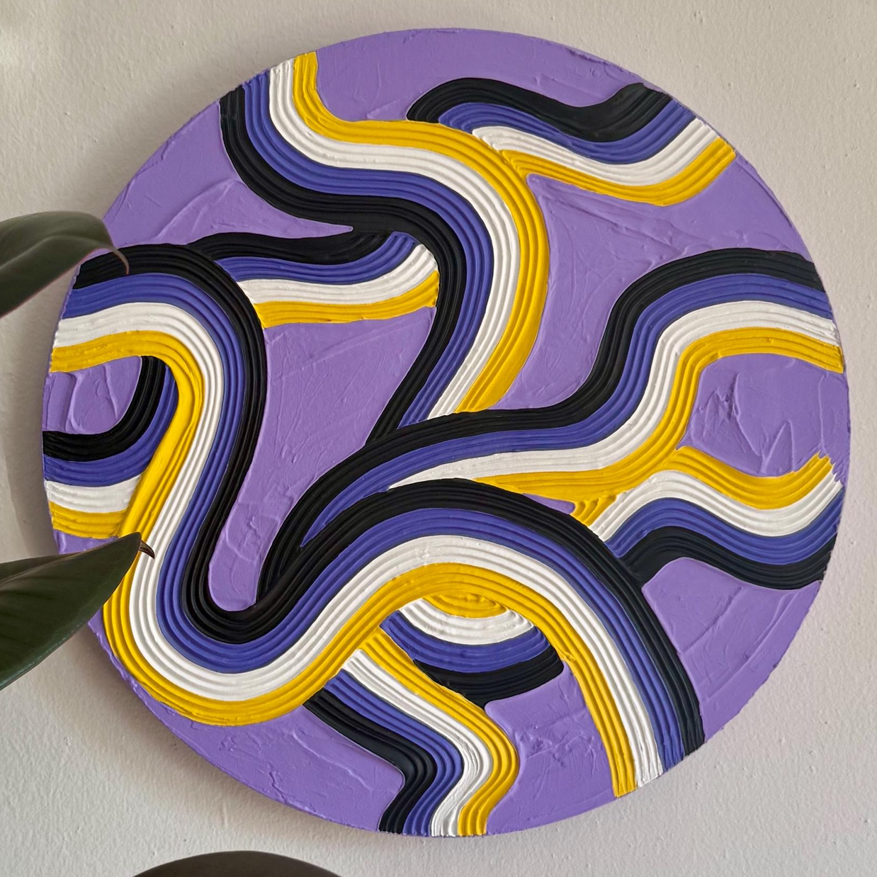 Non-Binary Pride Textured Painting