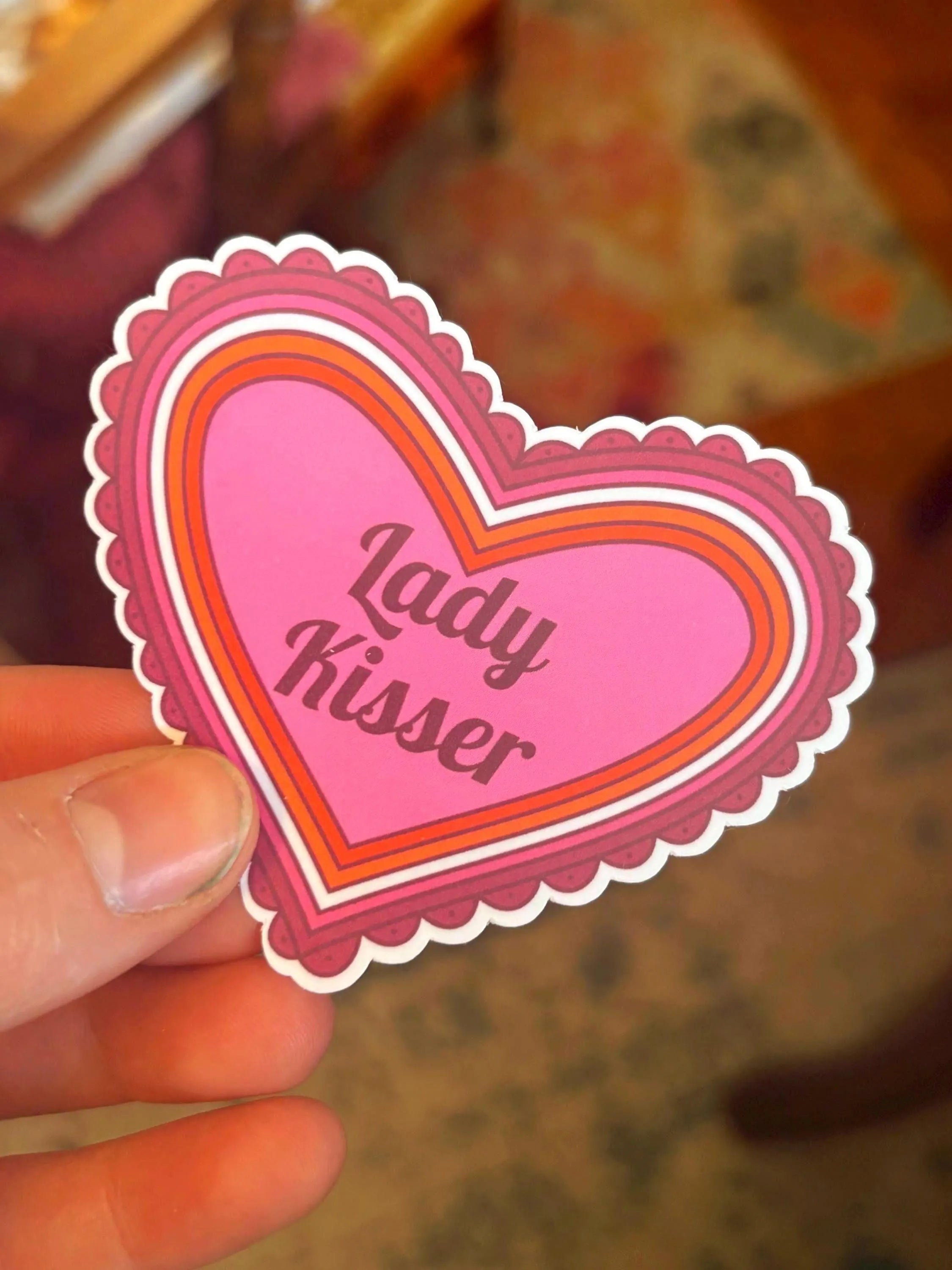 Lesbian Heart Sticker