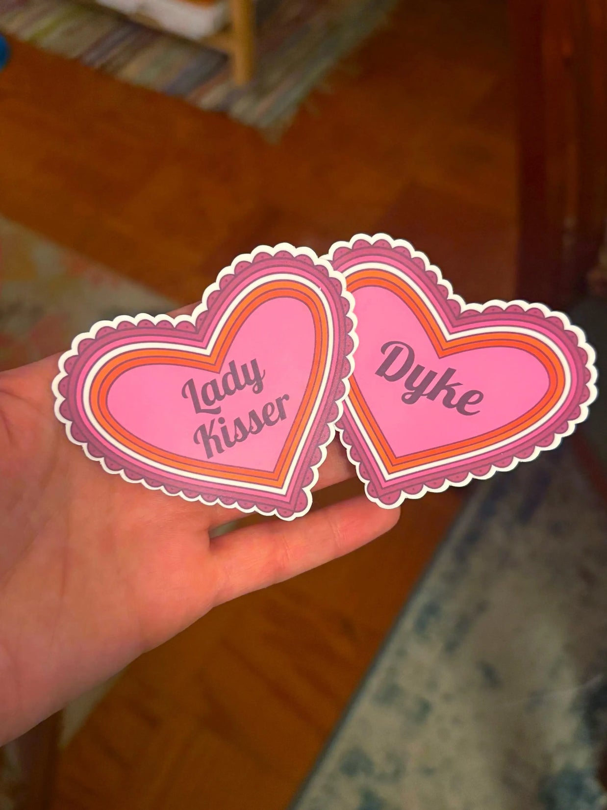 Lesbian Heart Sticker