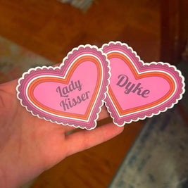 Lesbian Heart Sticker