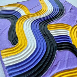 Non-Binary Pride Textured Painting