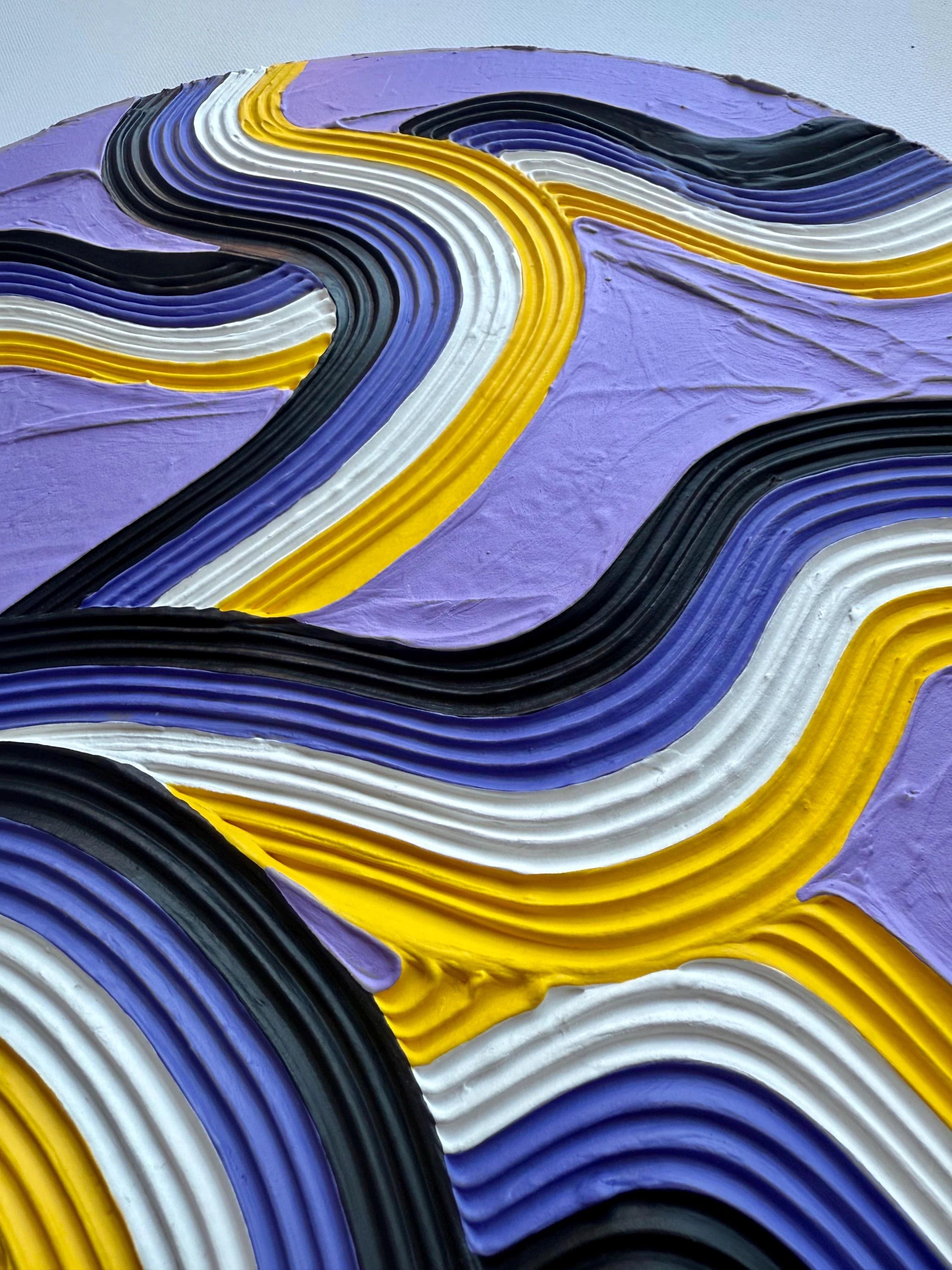 Non-Binary Pride Textured Painting
