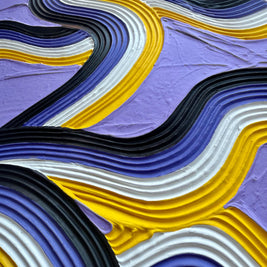 Non-Binary Pride Textured Painting