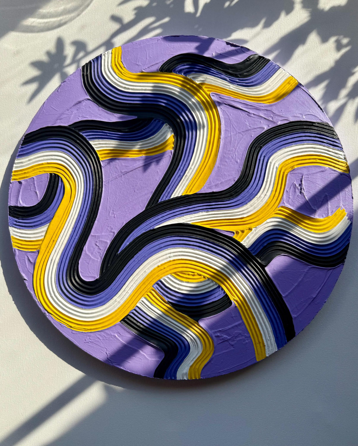 Non-Binary Pride Textured Painting