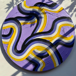 Non-Binary Pride Textured Painting