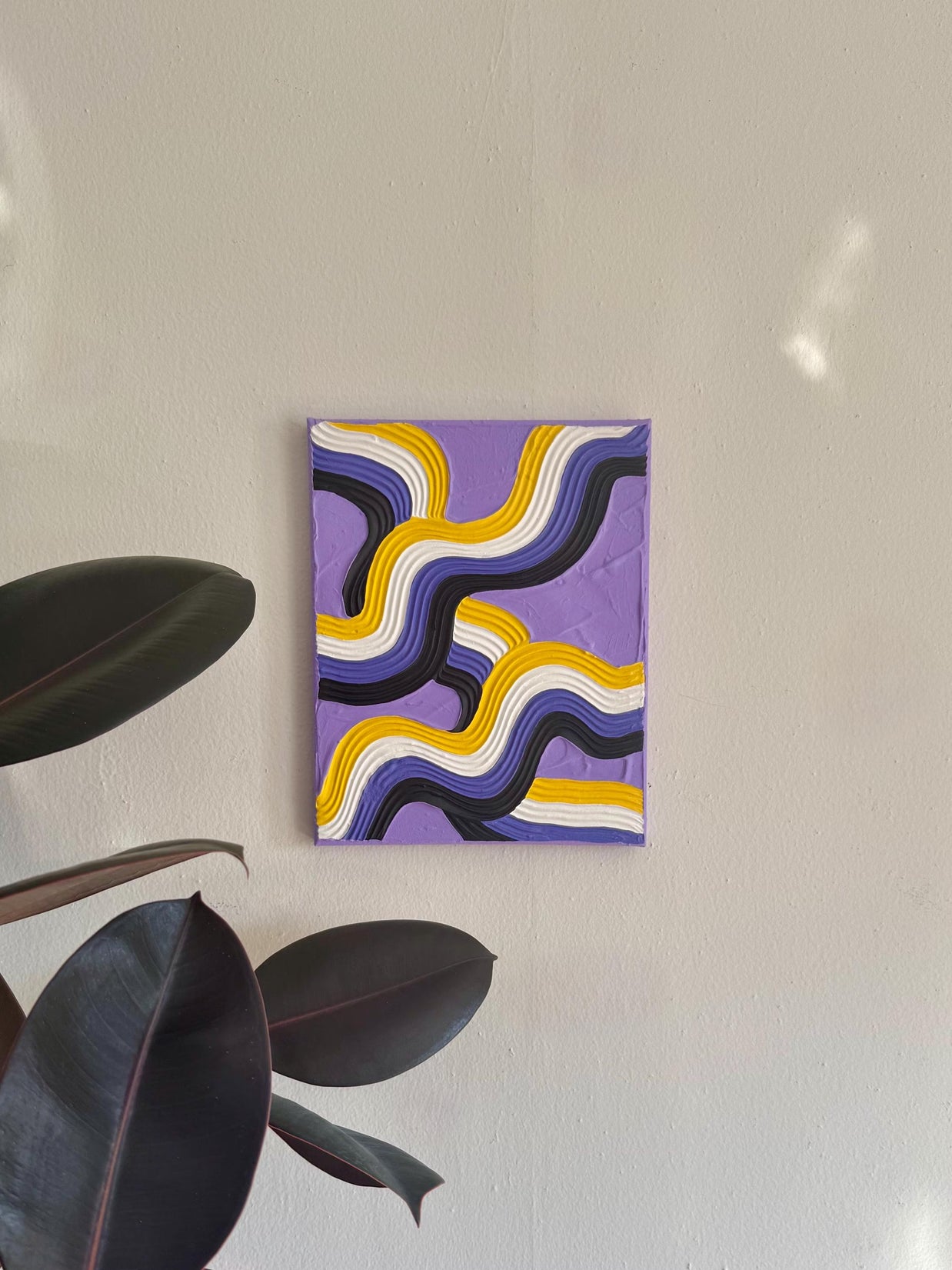 Non-Binary Pride Textured Painting
