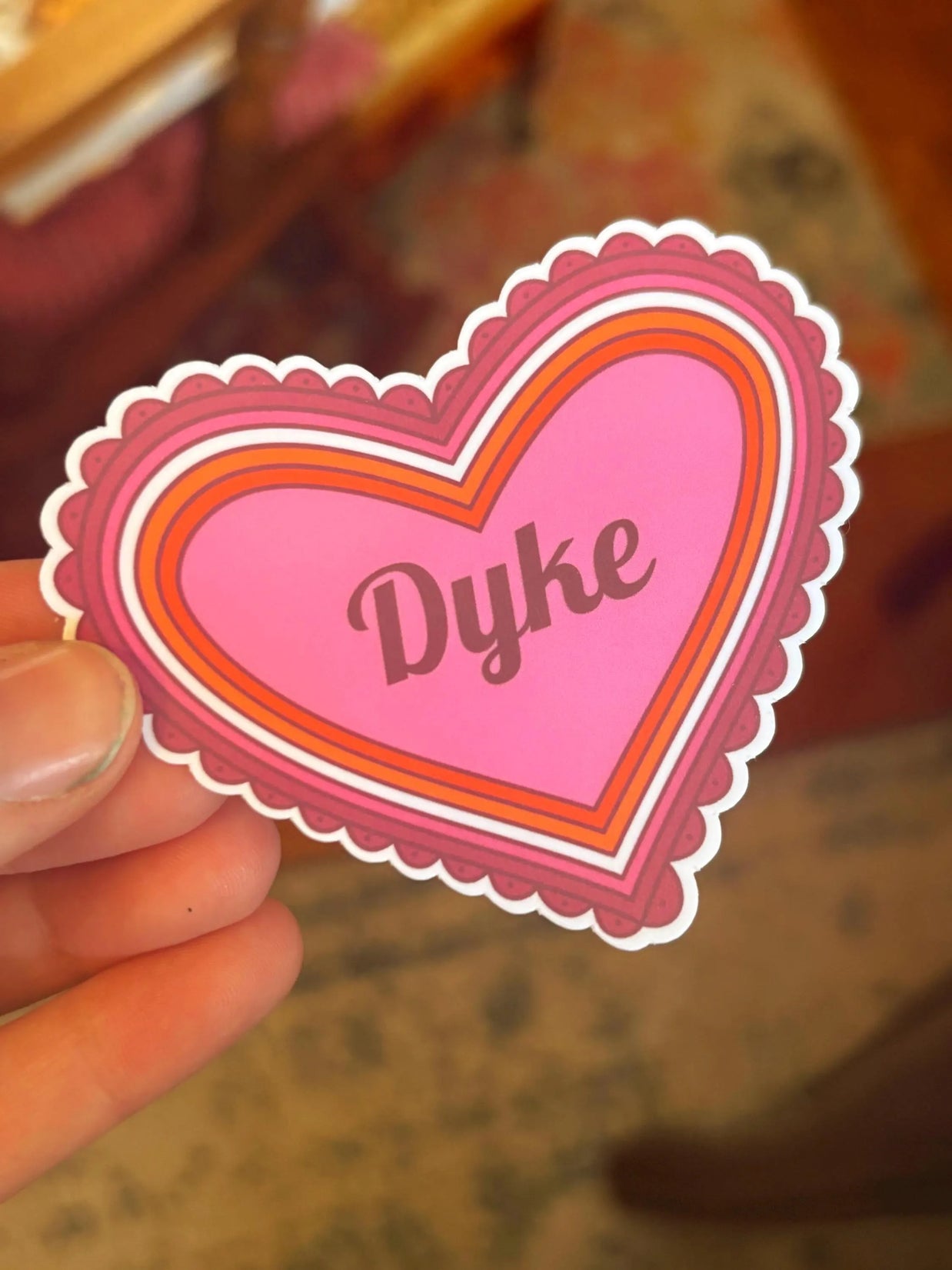 Lesbian Heart Sticker