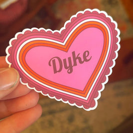 Lesbian Heart Sticker