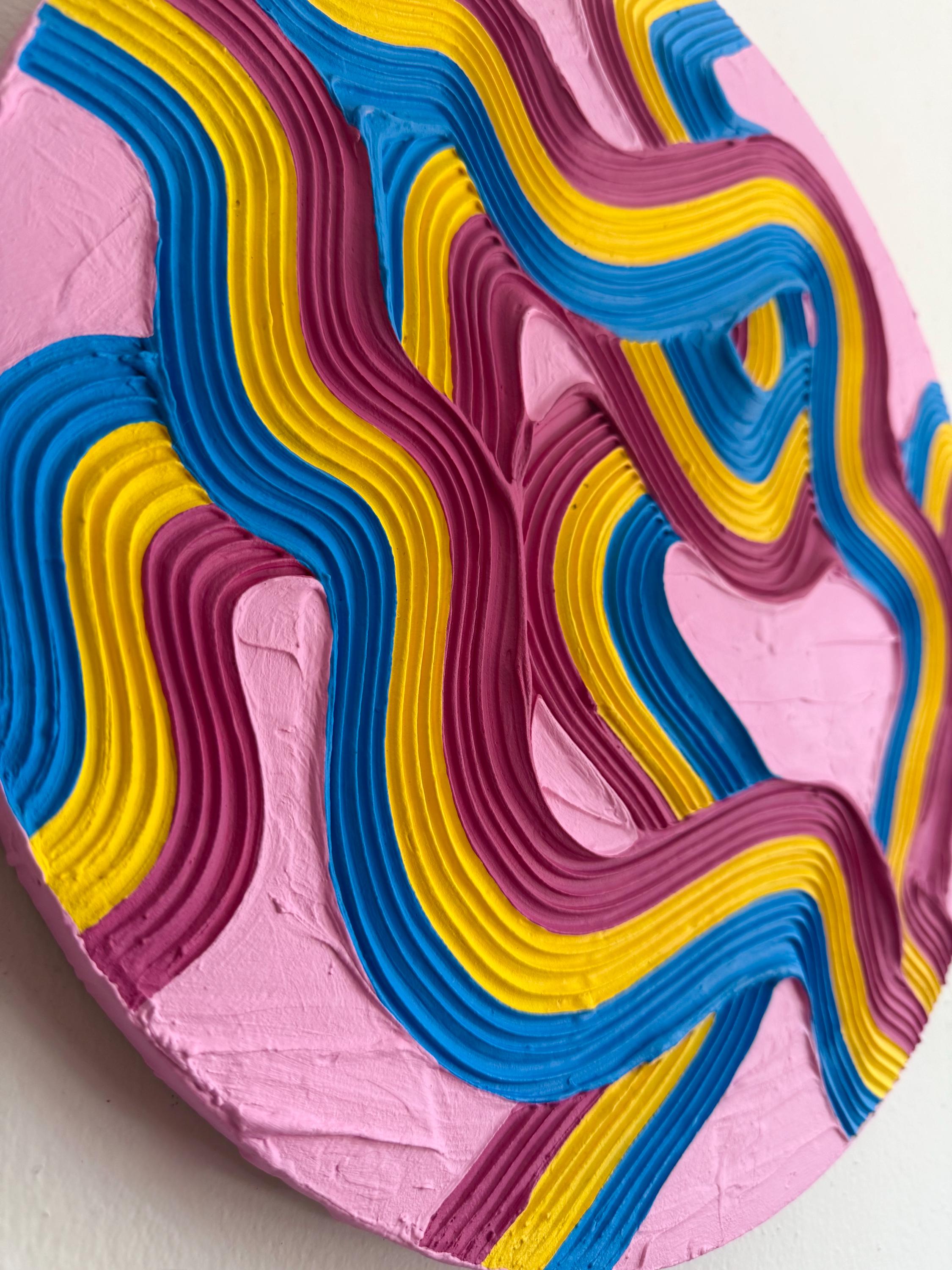 Pansexual Pride Textured Painting