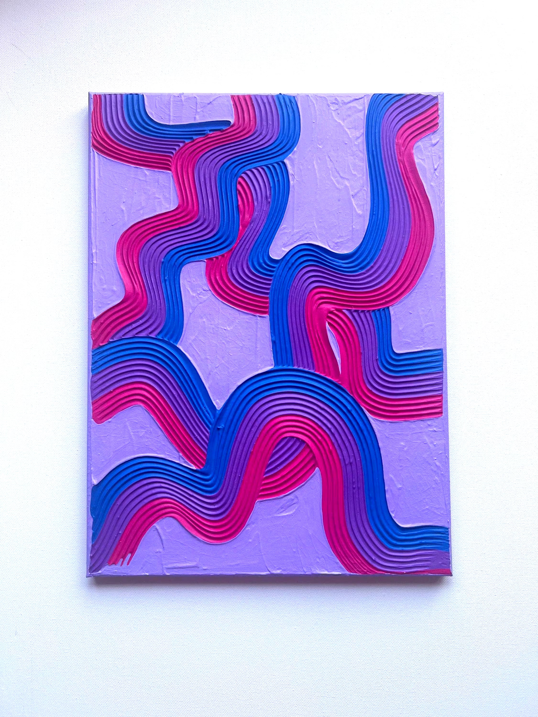 Custom Pride Flag Textured Painting